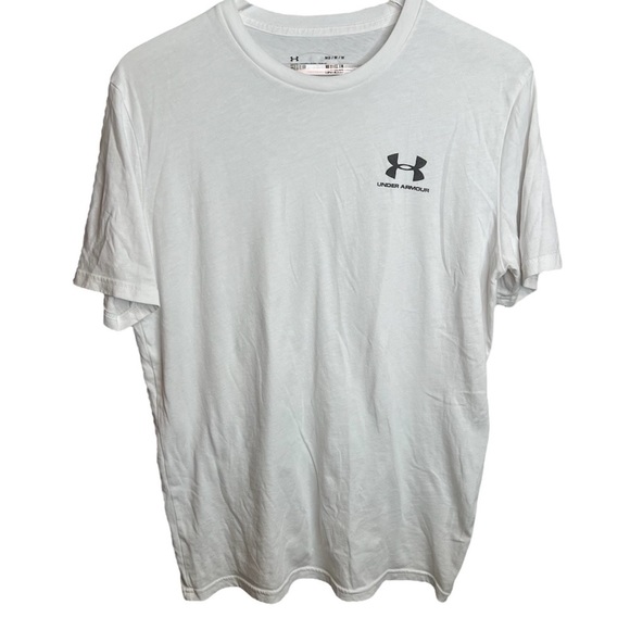 Men’s White Under Armour Loose/Coupe Shirt - Picture 1 of 7
